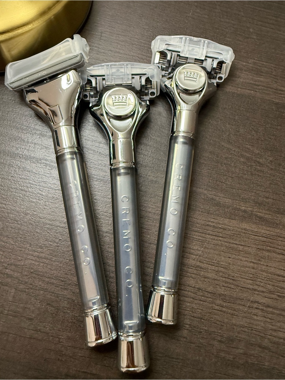 Cremo Men's Razor - Silver Handle (3-Pack) - Picture 2 of 4